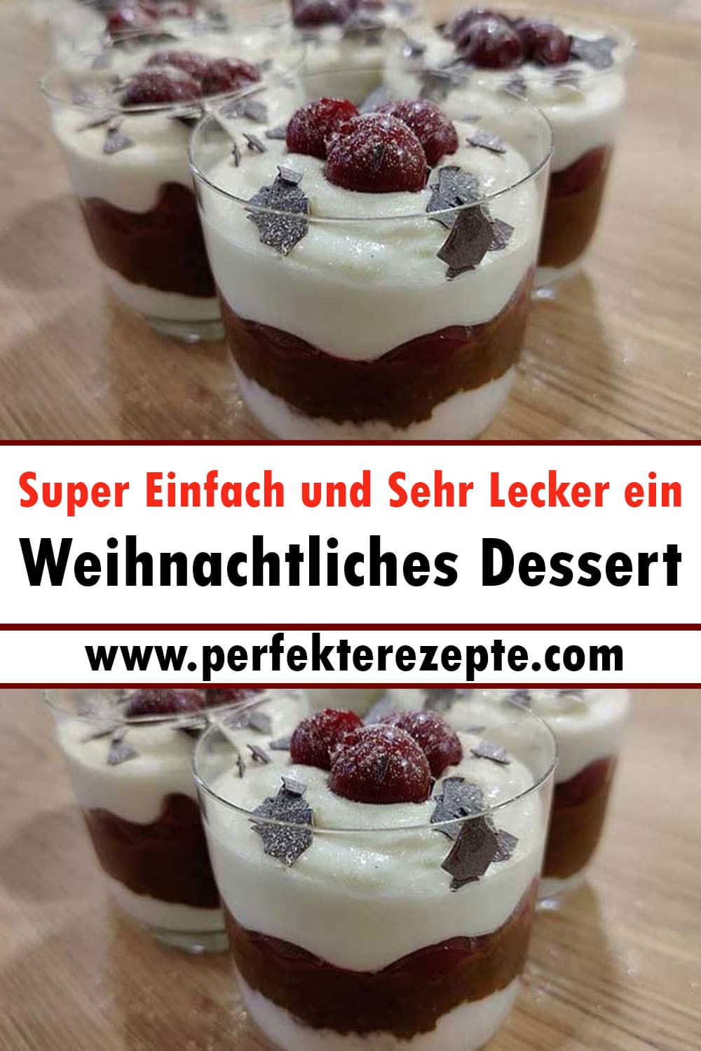 Super Einfach und Sehr Lecker ein Weihnachtliches Dessert Rezept