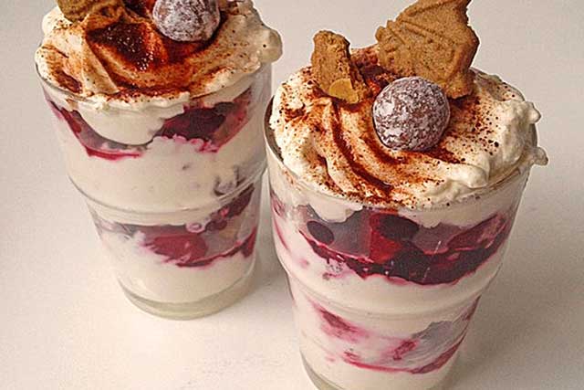 Tiramisu mit Spekulatius und Himbeeren Rezept