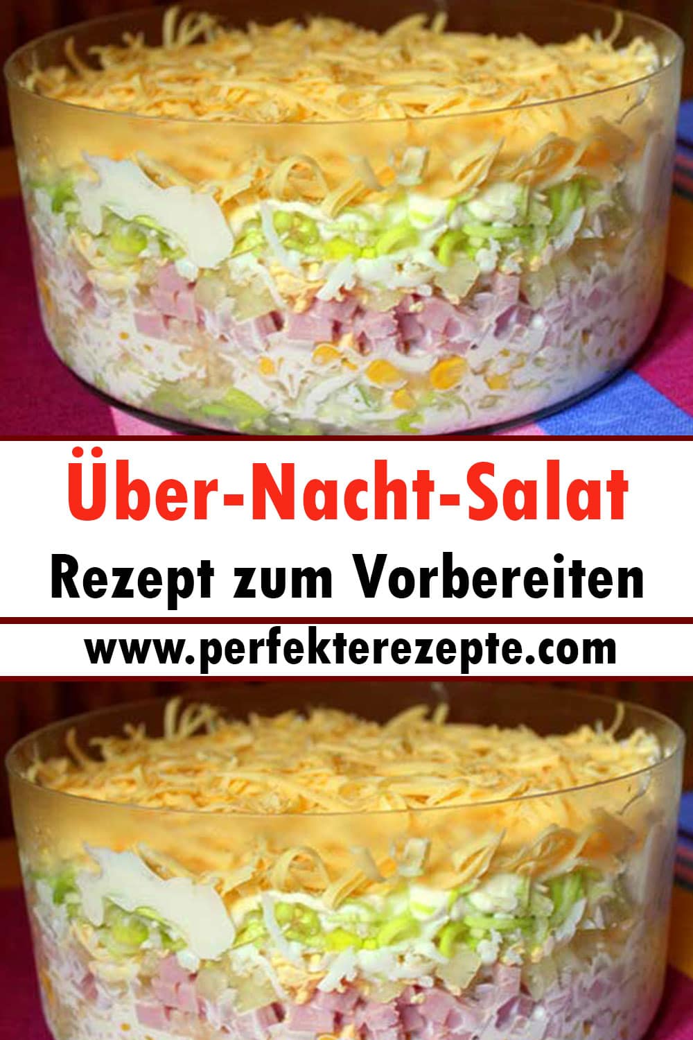 Über-Nacht-Salat Rezept zum Vorbereiten