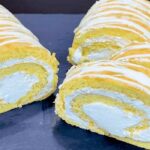 Biskuit Sahnerolle Rezept, viel besser als die vom Bäcker!