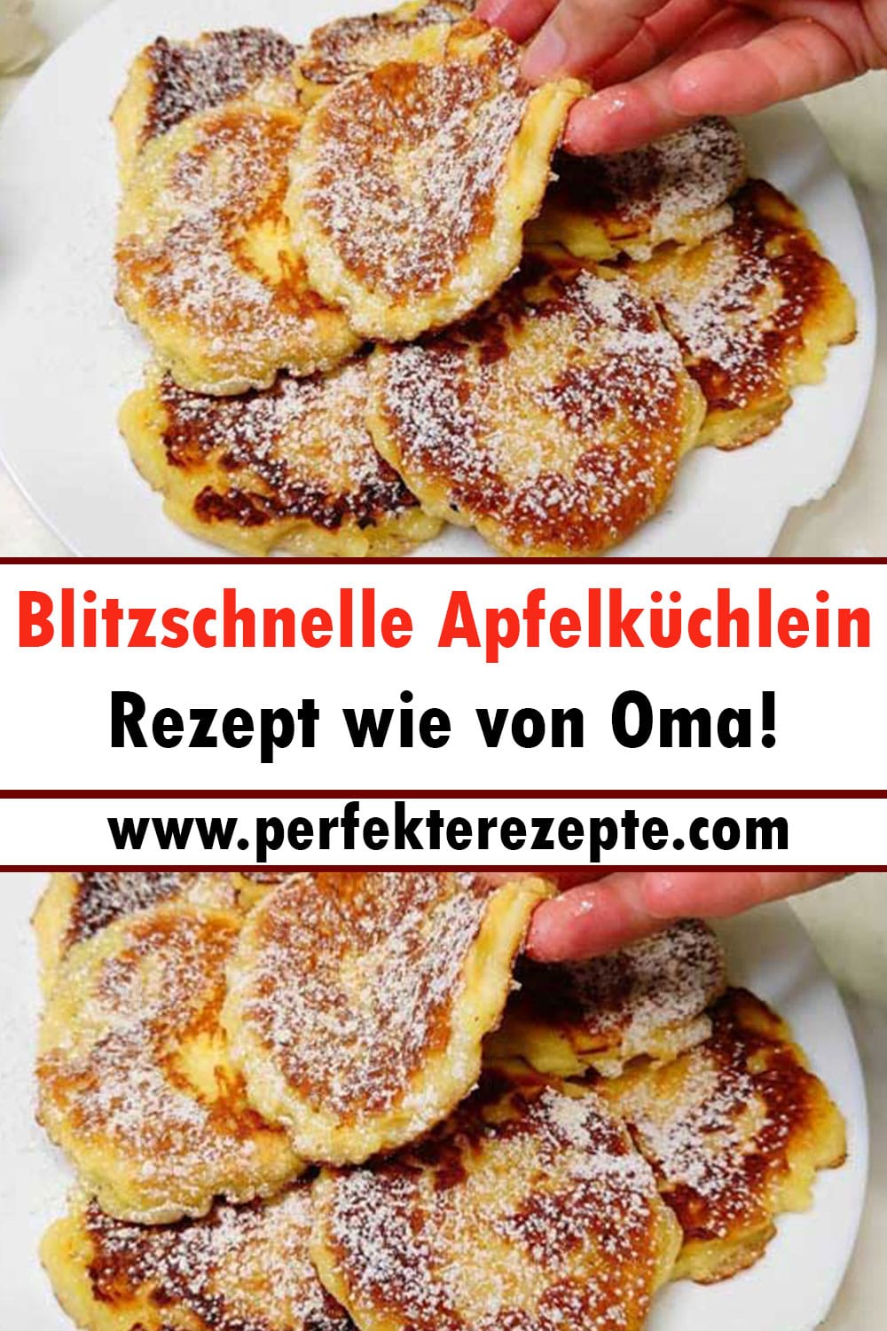 Blitzschnelle Apfelküchlein Rezept wie von Oma!