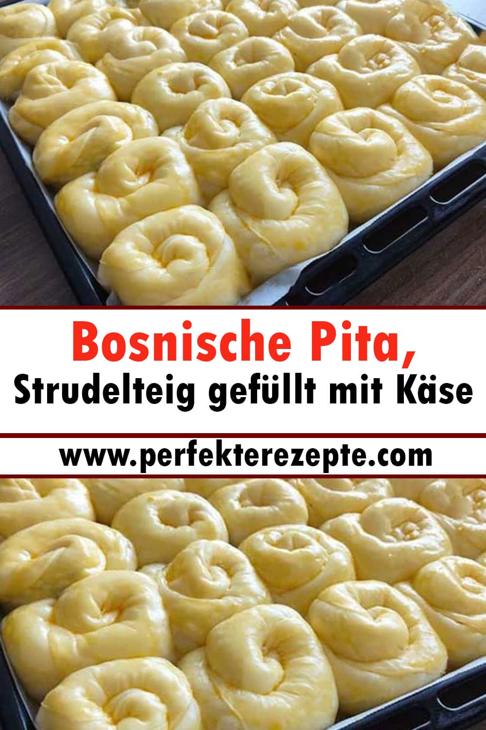 Bosnische Pita, Strudelteig gefüllt mit Käse Rezept