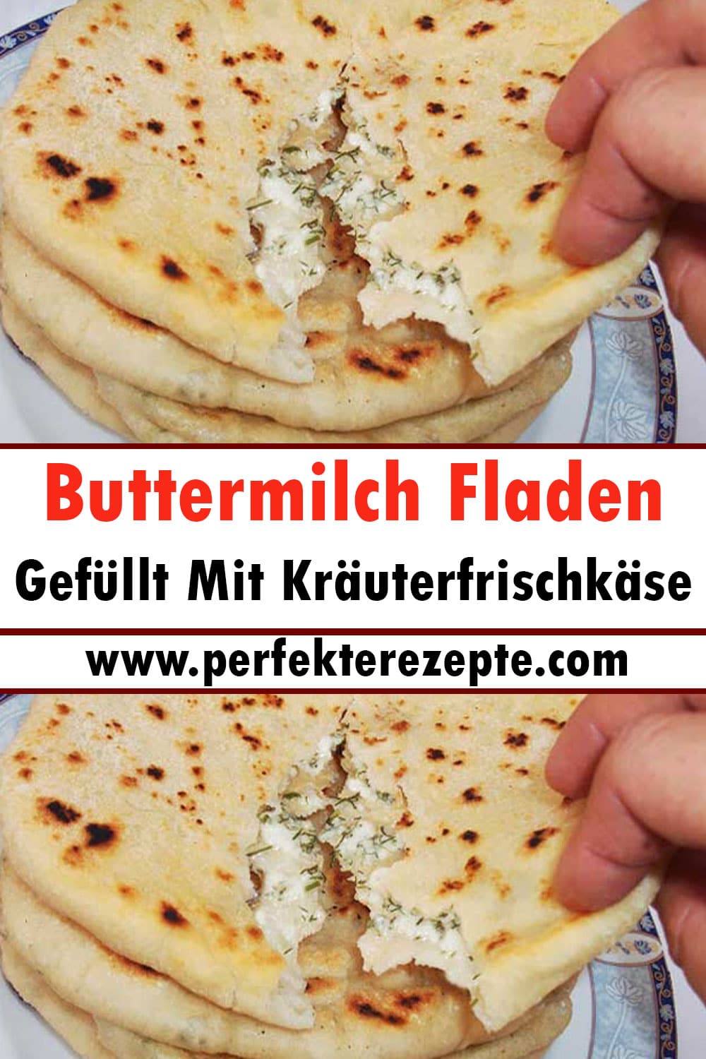 Buttermilch Fladen Gefüllt Mit Kräuterfrischkäse Rezept