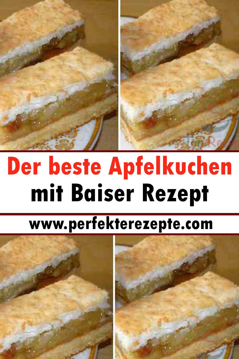 Der beste Apfelkuchen mit Baiser Rezept: er zergeht auf der Zunge!