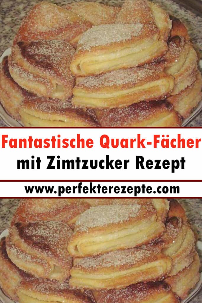 Fantastische Quark-Fächer mit Zimtzucker Rezept - Schnelle und Einfache ...
