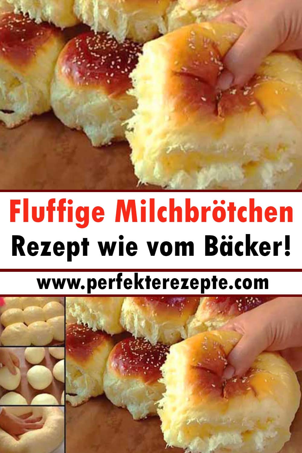Fluffige Milchbrötchen Rezept wie vom Bäcker!