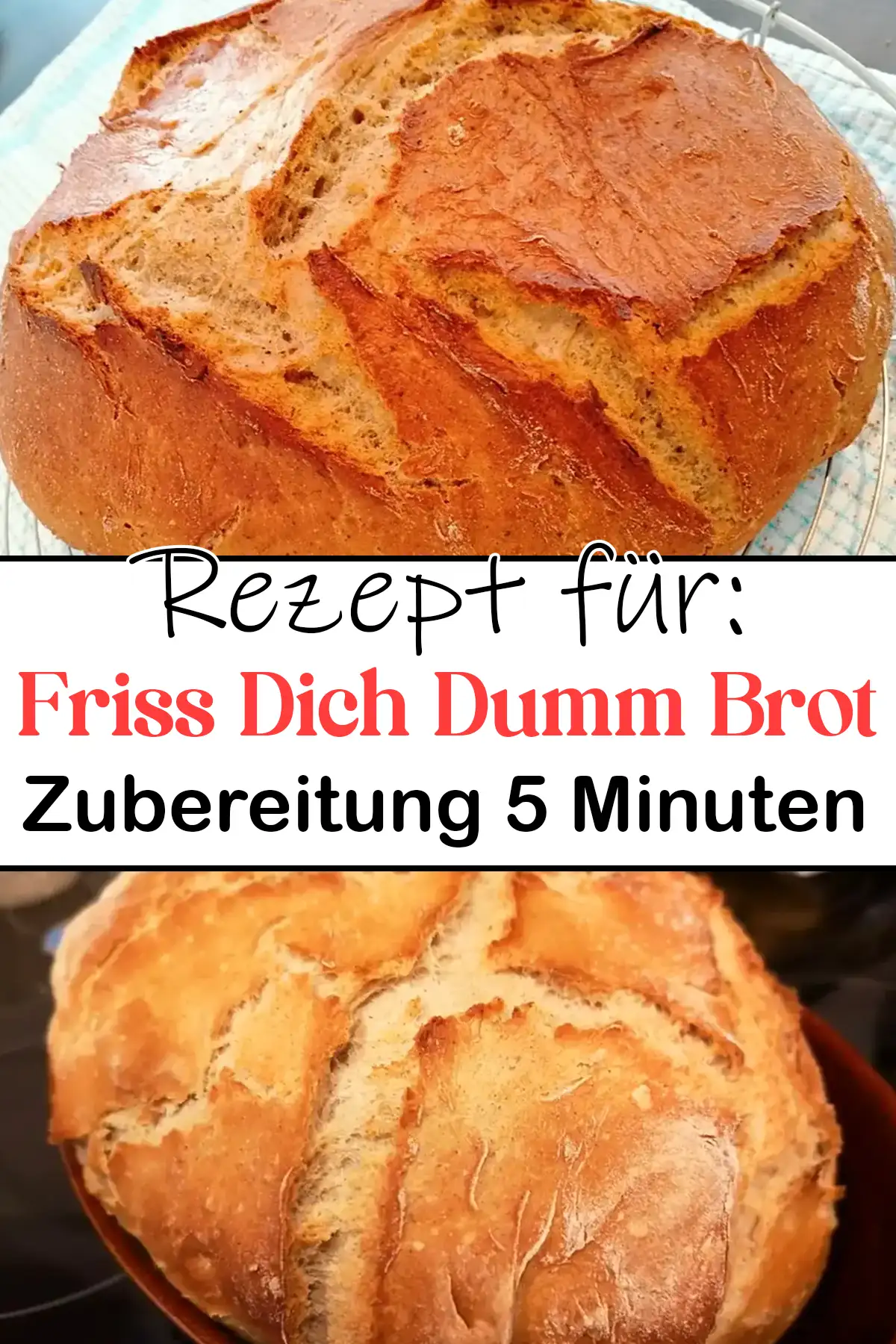 Friss Dich Dumm Brot Rezept, Zubereitung 5 Minuten