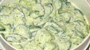 Gurkensalat mit Joghurt Rezept in 3 Minuten zubereitet