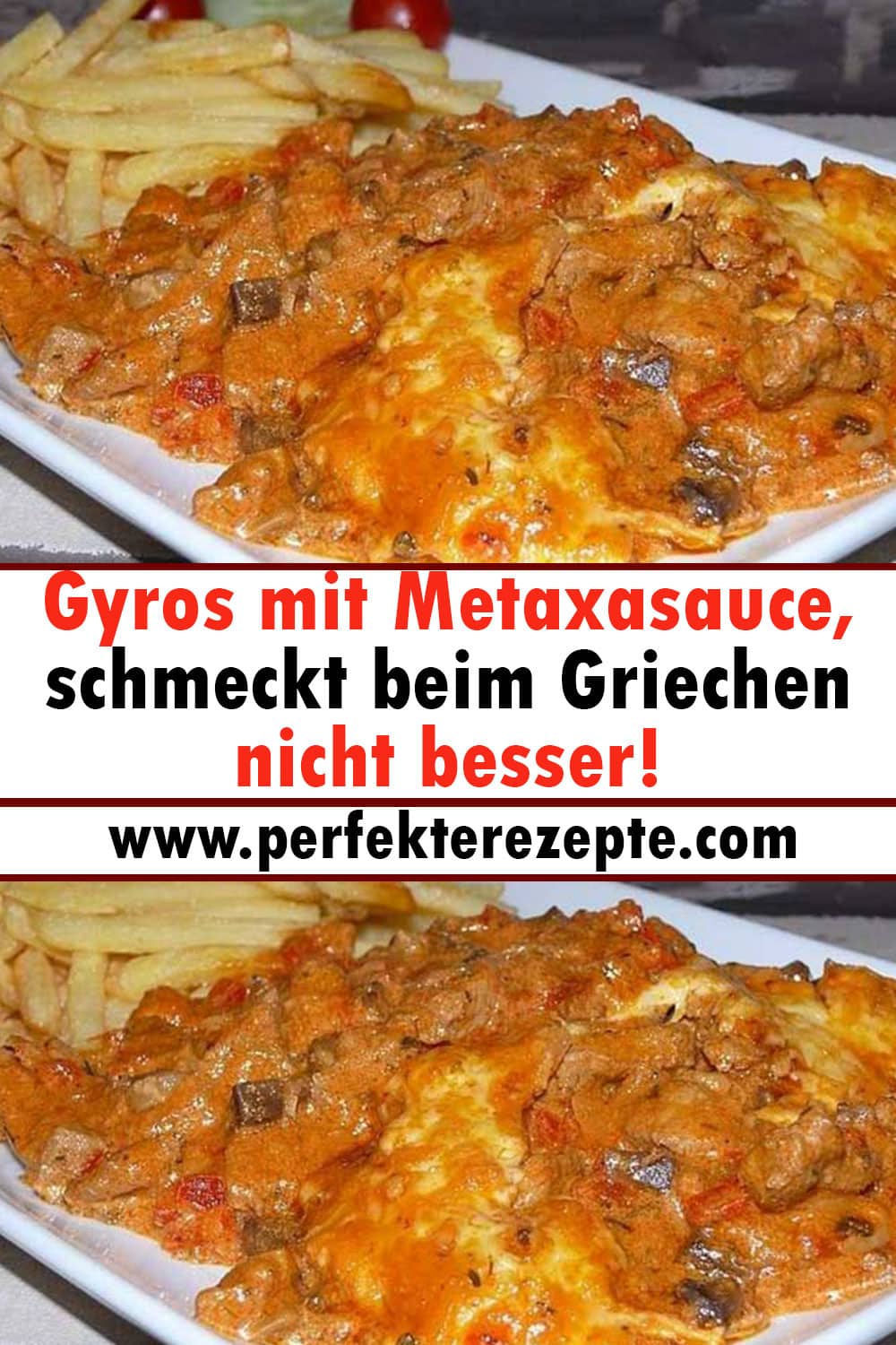 Gyros mit Metaxasauce Rezept, schmeckt beim Griechen nicht besser!