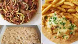 Gyros überbacken in Metaxasauce Rezept zum Abendessen!