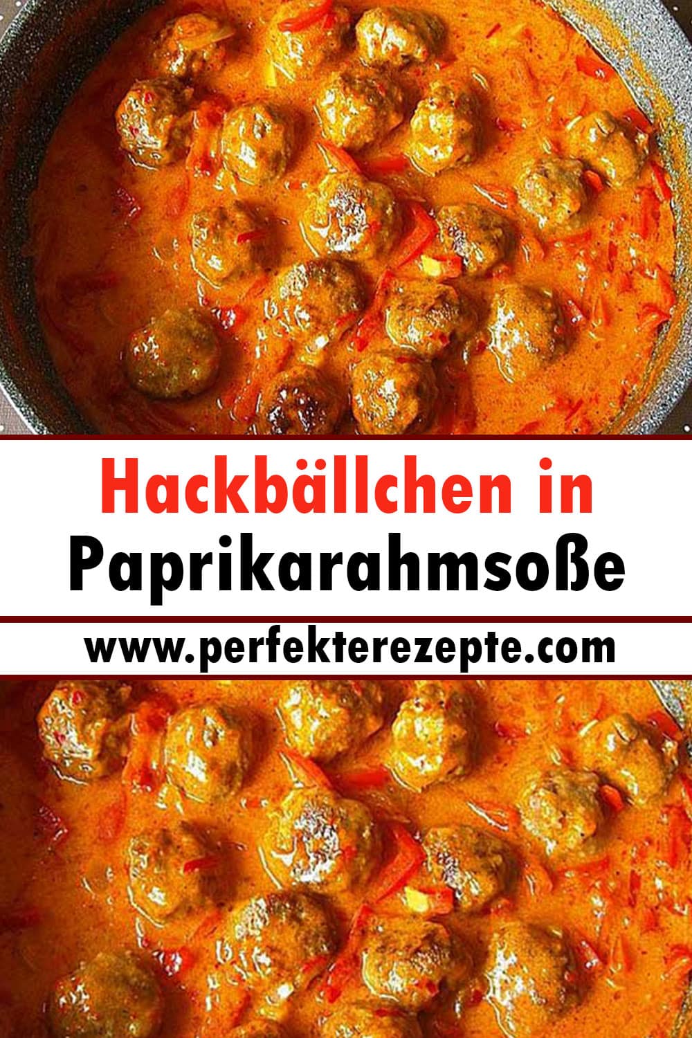 Hackbällchen in Paprikarahmsoße Rezept