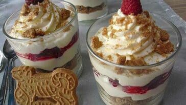 Himbeerdessert mit Spekulatius Rezept, Das Dessert ist unwiderstehlich, versprochen!