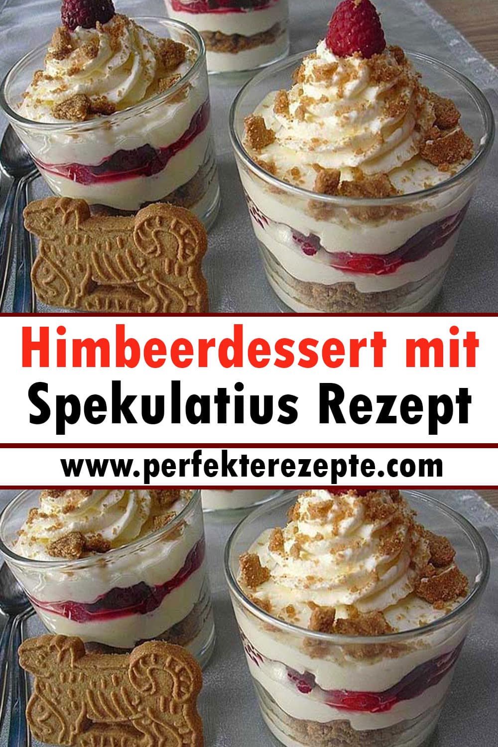 Himbeerdessert mit Spekulatius Rezept, Das Dessert ist unwiderstehlich, versprochen!