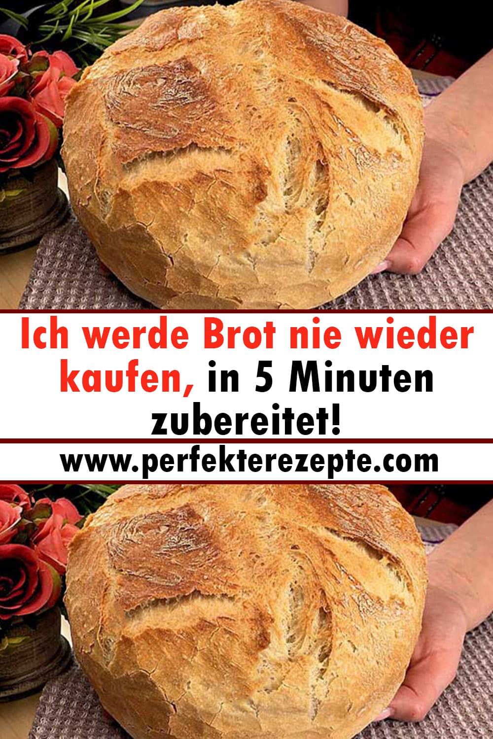 Ich werde Brot nie wieder kaufen, in 5 Minuten zubereitet!