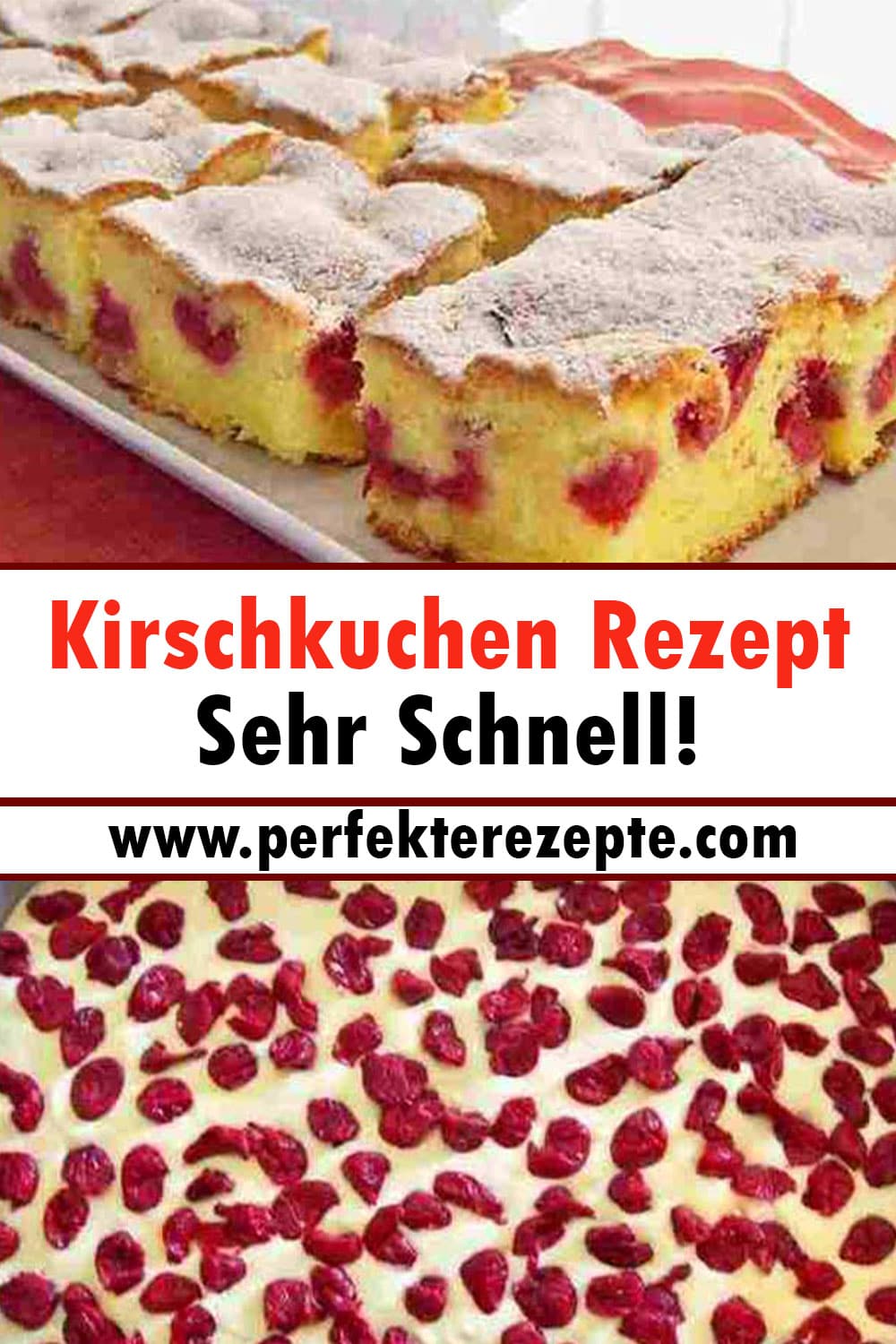 Kirschkuchen Rezept sehr schnell!