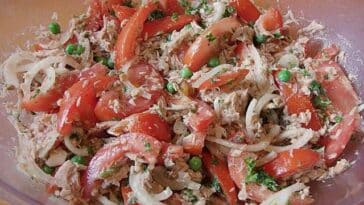 Leichter und leckerer Thunfisch Tomaten Salat Rezept