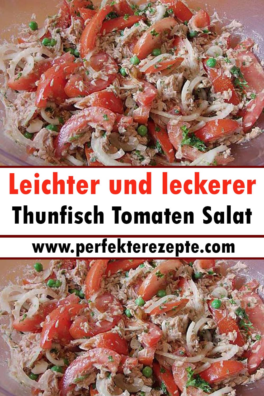 Leichter und leckerer Thunfisch Tomaten Salat Rezept