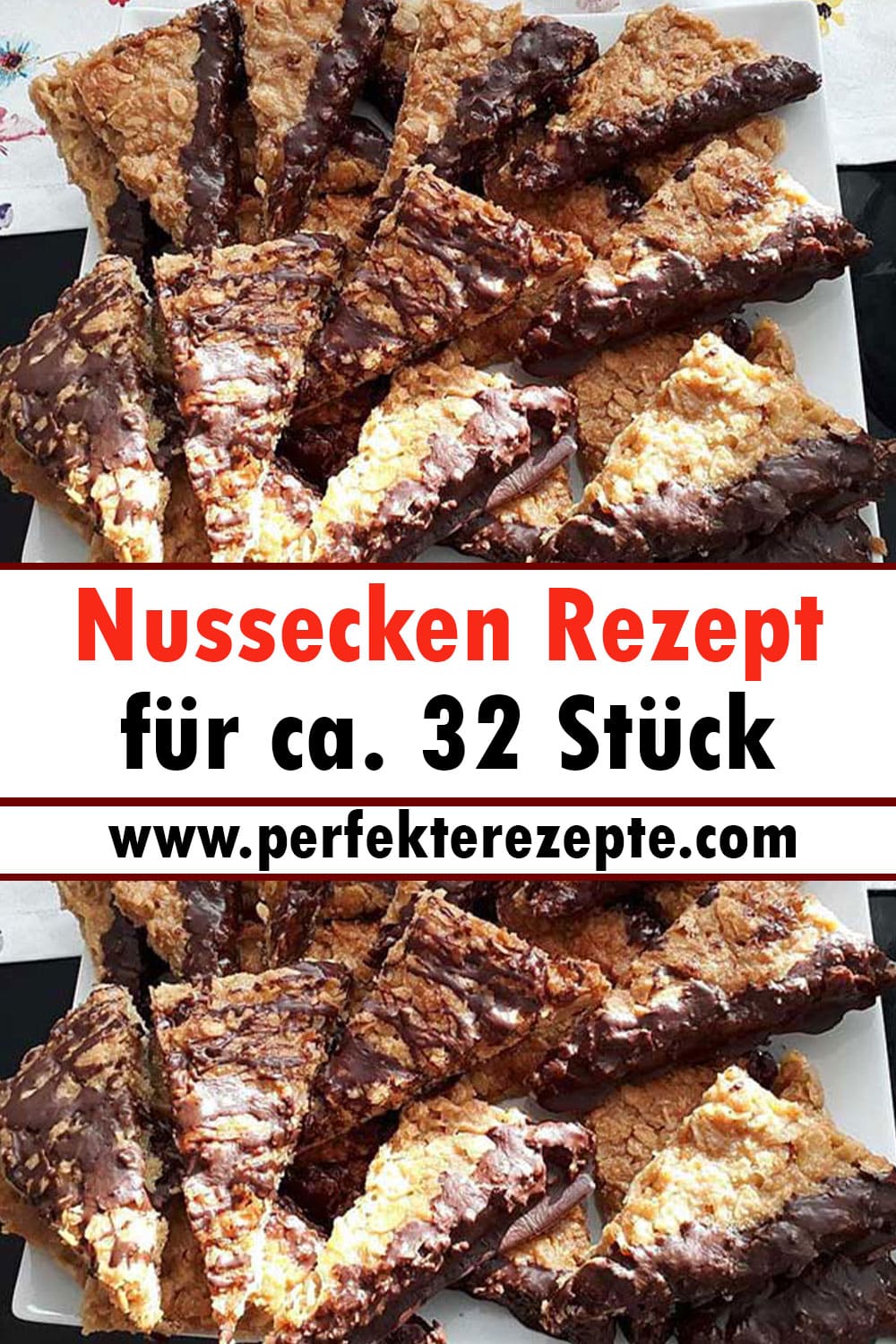 Nussecken Rezept für ca. 32 Stück