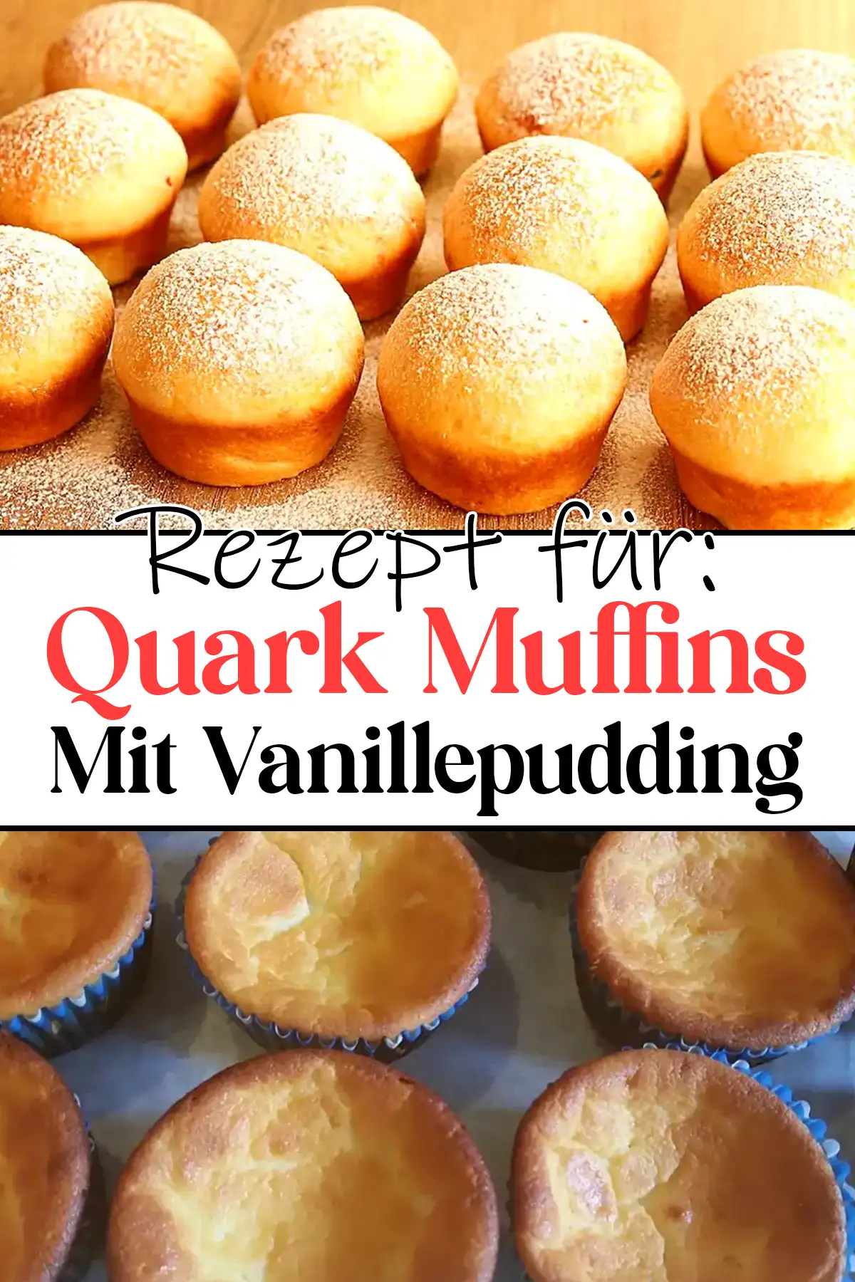 Quark Muffins Mit Vanillepudding Rezept