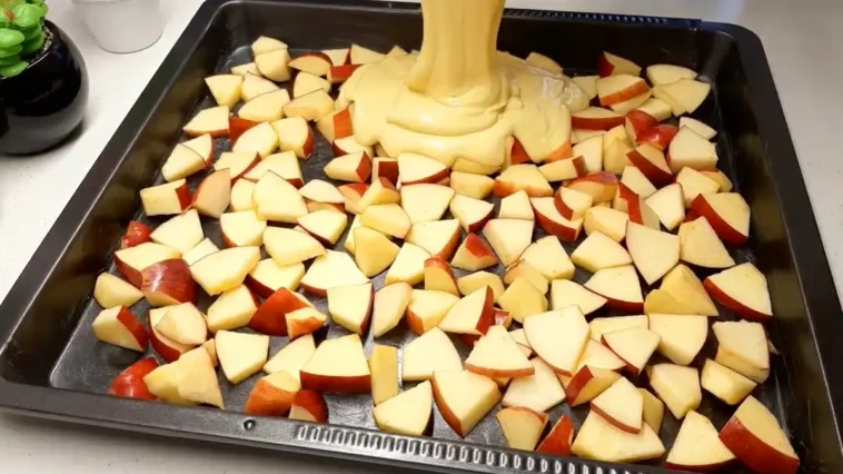 Schmilzt im Mund Apfelkuchen Rezept in 5 Minuten!