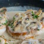 Schnitzel in leckere Crème fraiche Soße Rezept