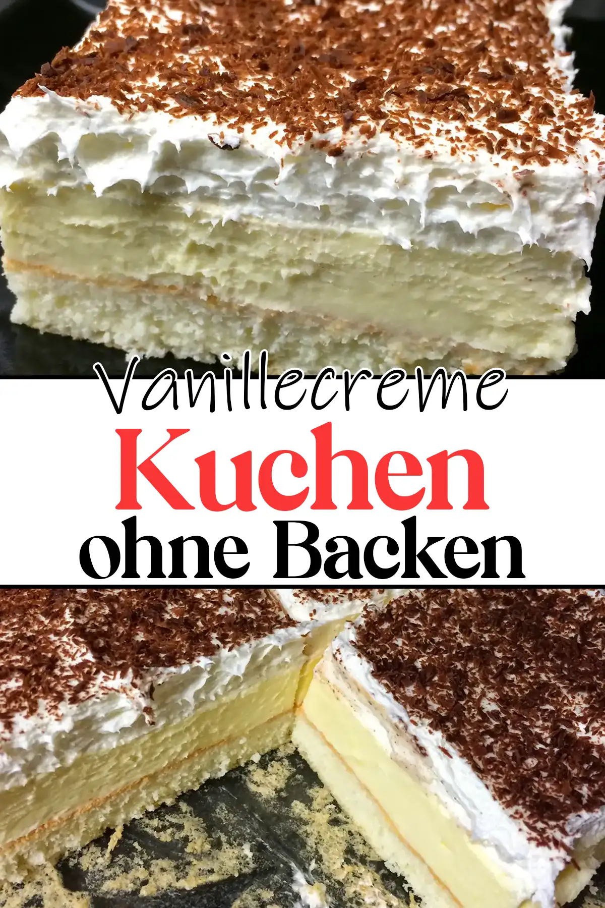 Vanillecreme Kuchen Rezept ohne Backen