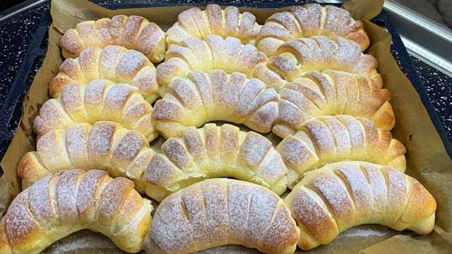 Weich wie Watte, Puddinghörnchen Rezept die tagelang frisch bleiben!