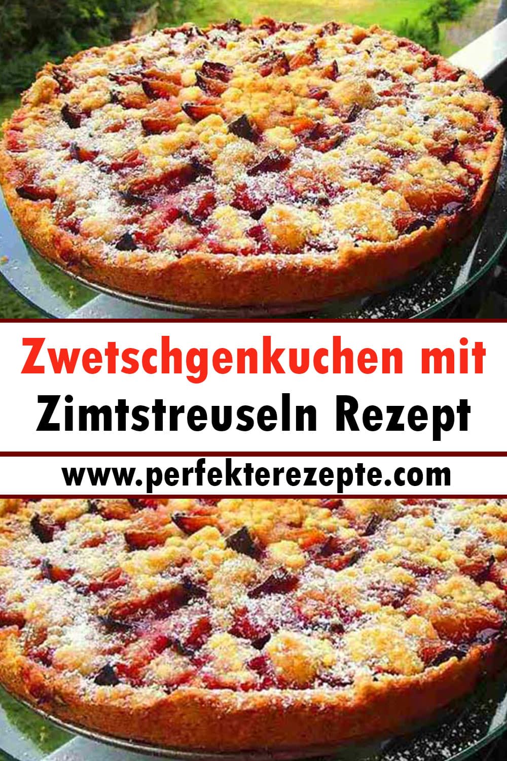 Zwetschgenkuchen mit Zimtstreuseln Rezept in 5 Minuten zubereitet!