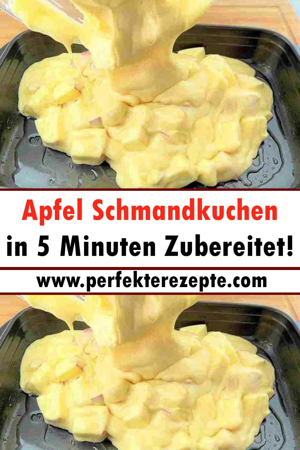 Apfel Schmandkuchen Rezept in 5 Minuten Zubereitet!