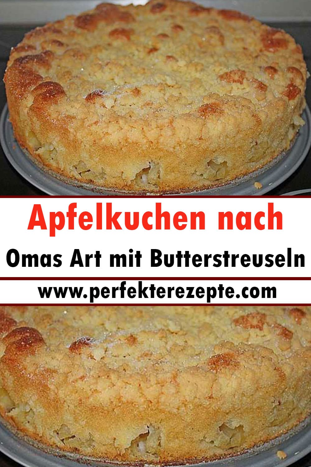 Apfelkuchen nach Omas Art mit Butterstreuseln Rezept