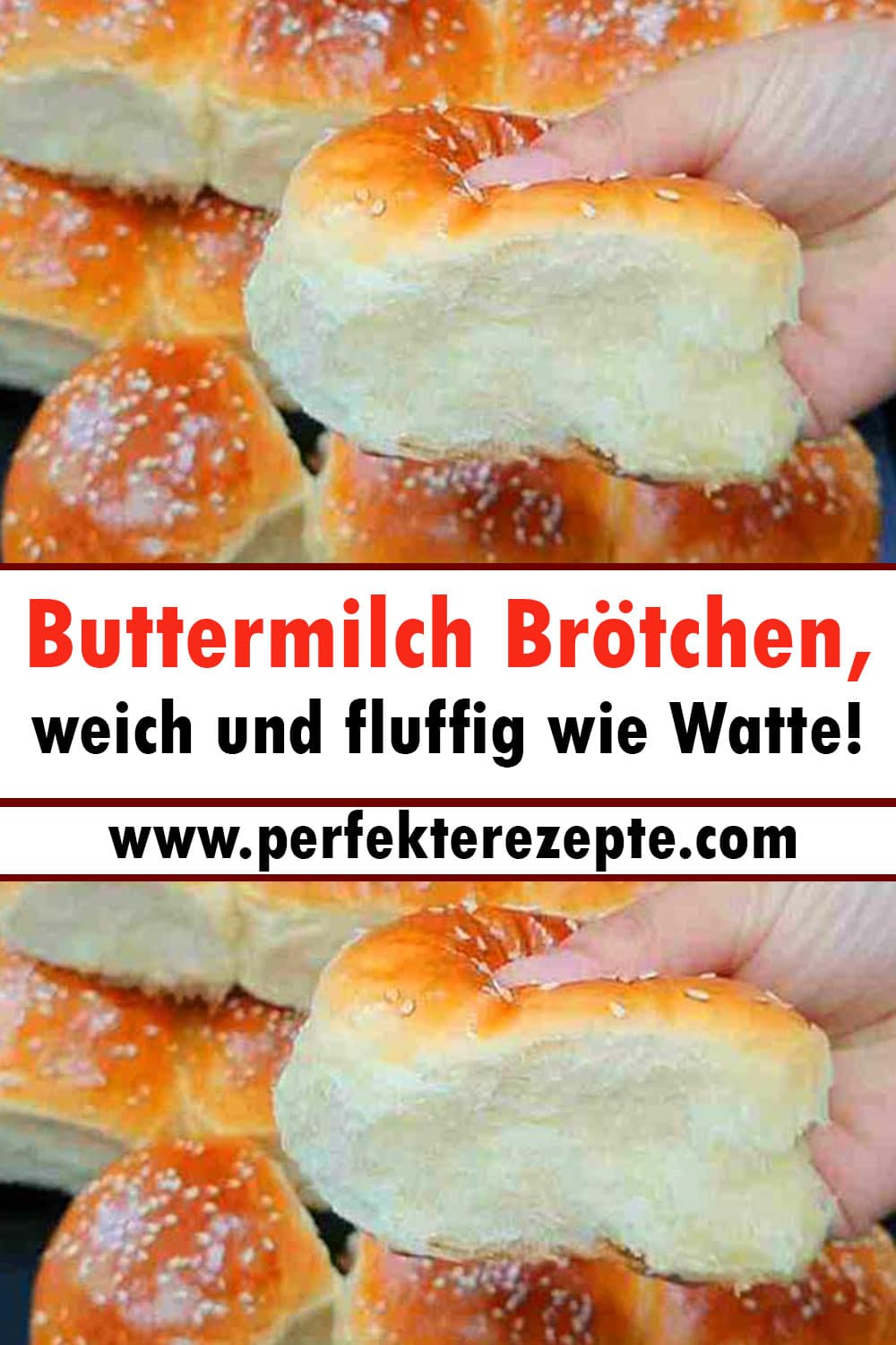Buttermilch Brötchen Rezept, weich und fluffig wie Watte!