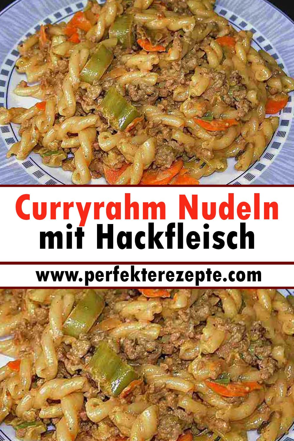 Curryrahm Nudeln mit Hackfleisch Rezept