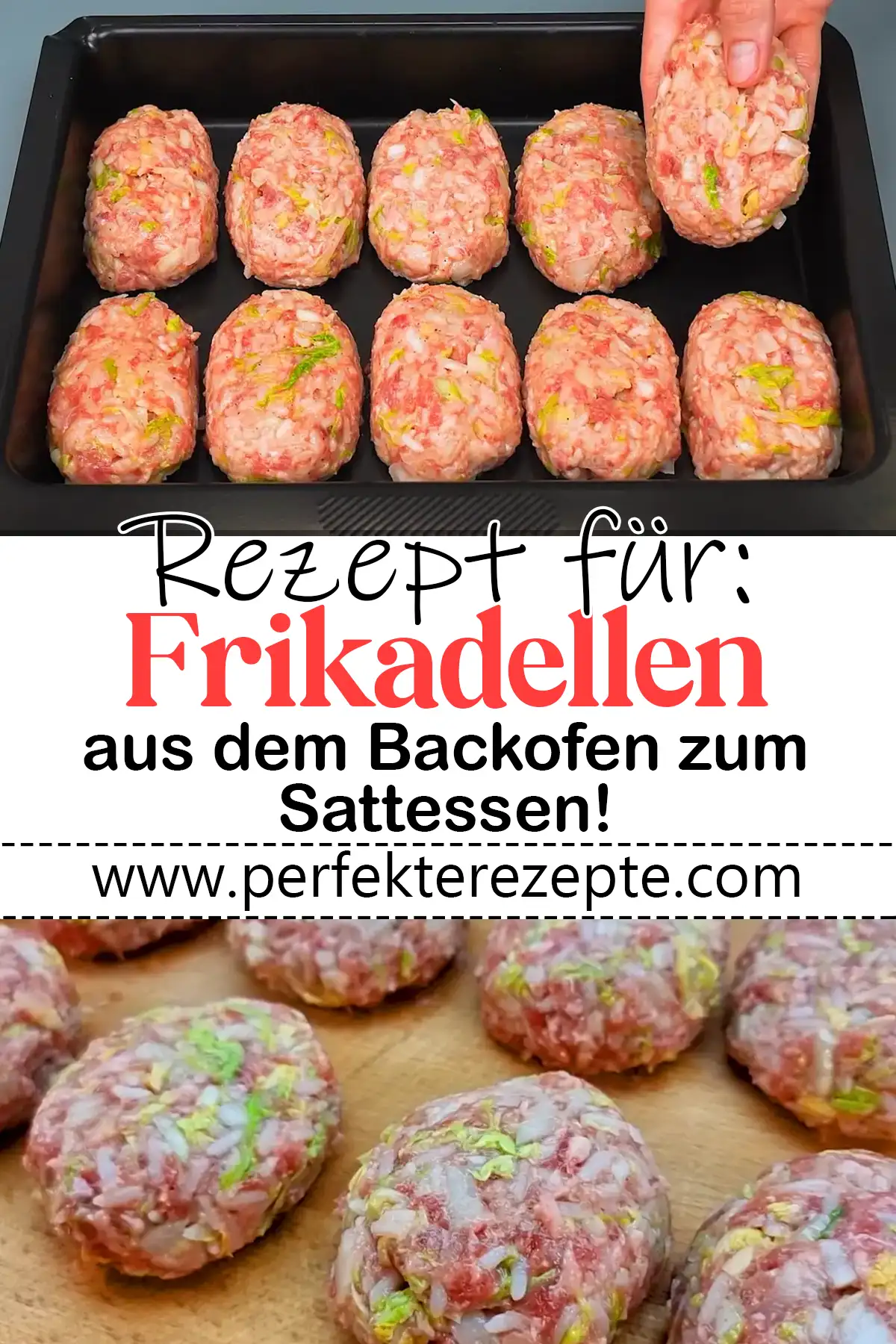 Frikadellen Rezept aus dem Backofen zum Sattessen!