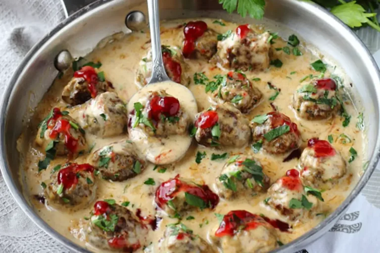 Hackbällchen in cremiger Champignon-Soße Rezept