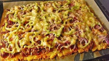 Kartoffelpizza mit Hackfleisch Rezept,ohne Hefeteig!