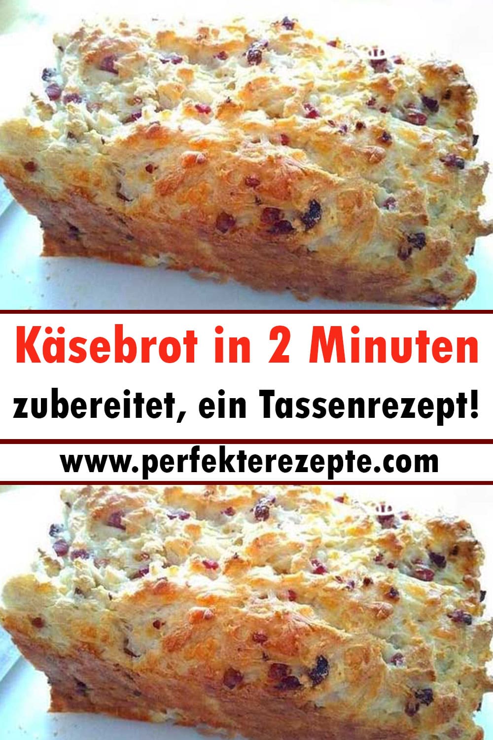 Käsebrot in 2 Minuten zubereitet, ein Tassenrezept!