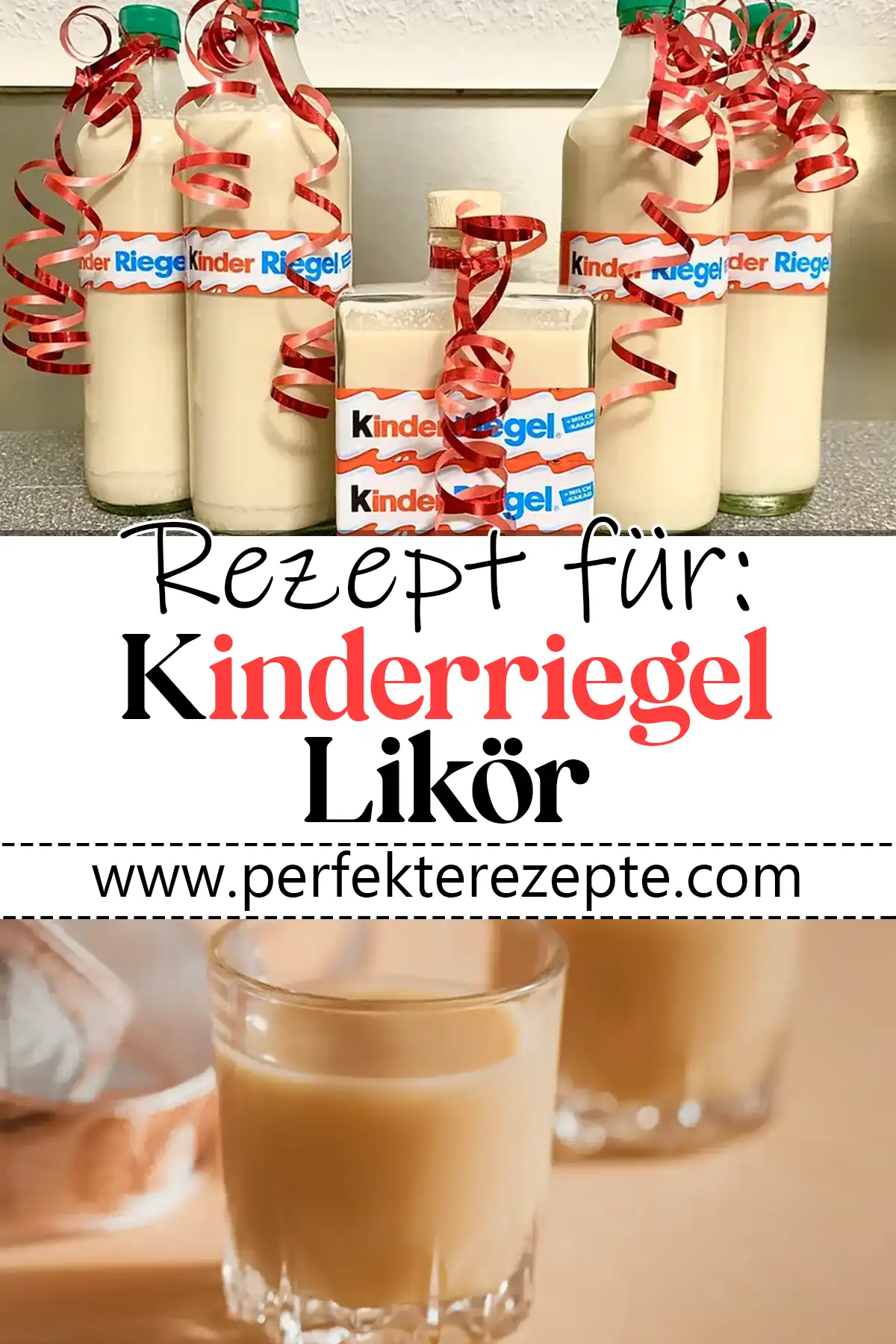 Kinderriegel Likör Rezept, sehr lange haltbar !