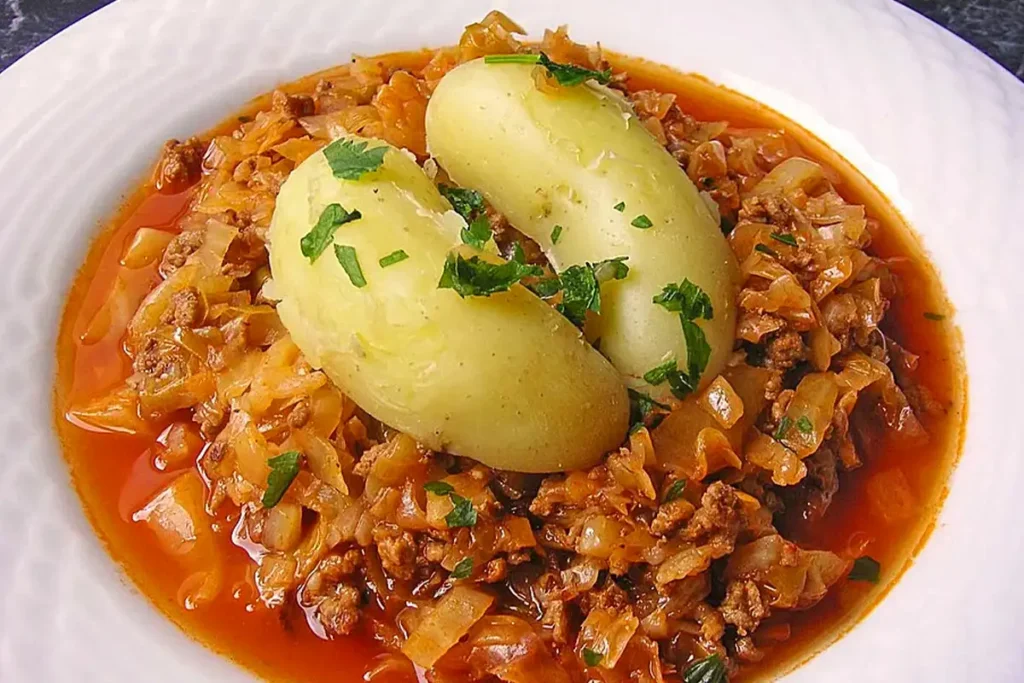 Weißkohl geschmort mit Hackfleisch Rezept