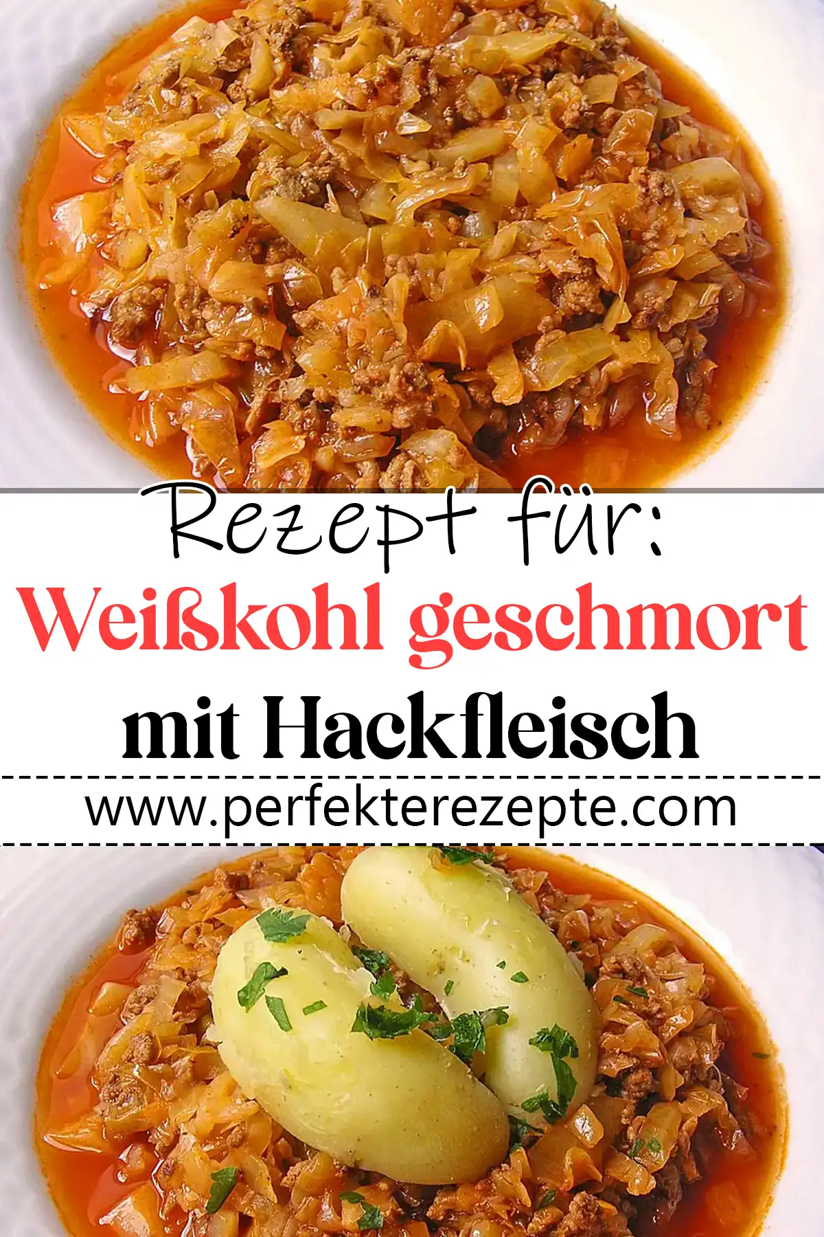 Weißkohl geschmort mit Hackfleisch Rezept