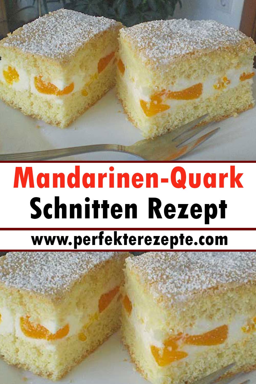 Mandarinen-Quark-Schnitten Rezept