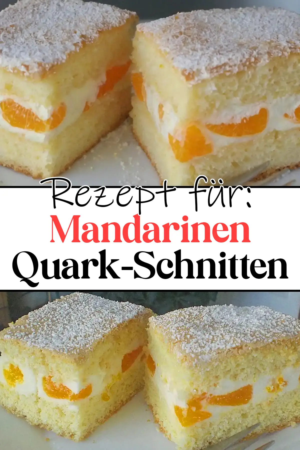 Mandarinen-Quark-Schnitten Rezept