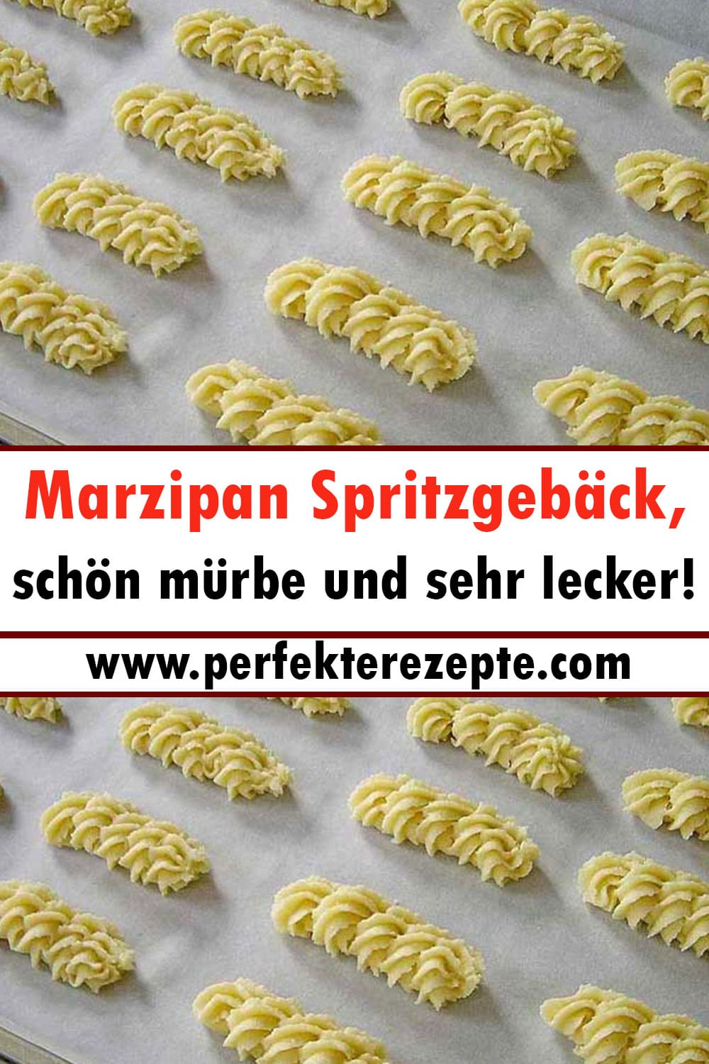 Marzipan Spritzgebäck Rezept, schön mürbe und sehr lecker!