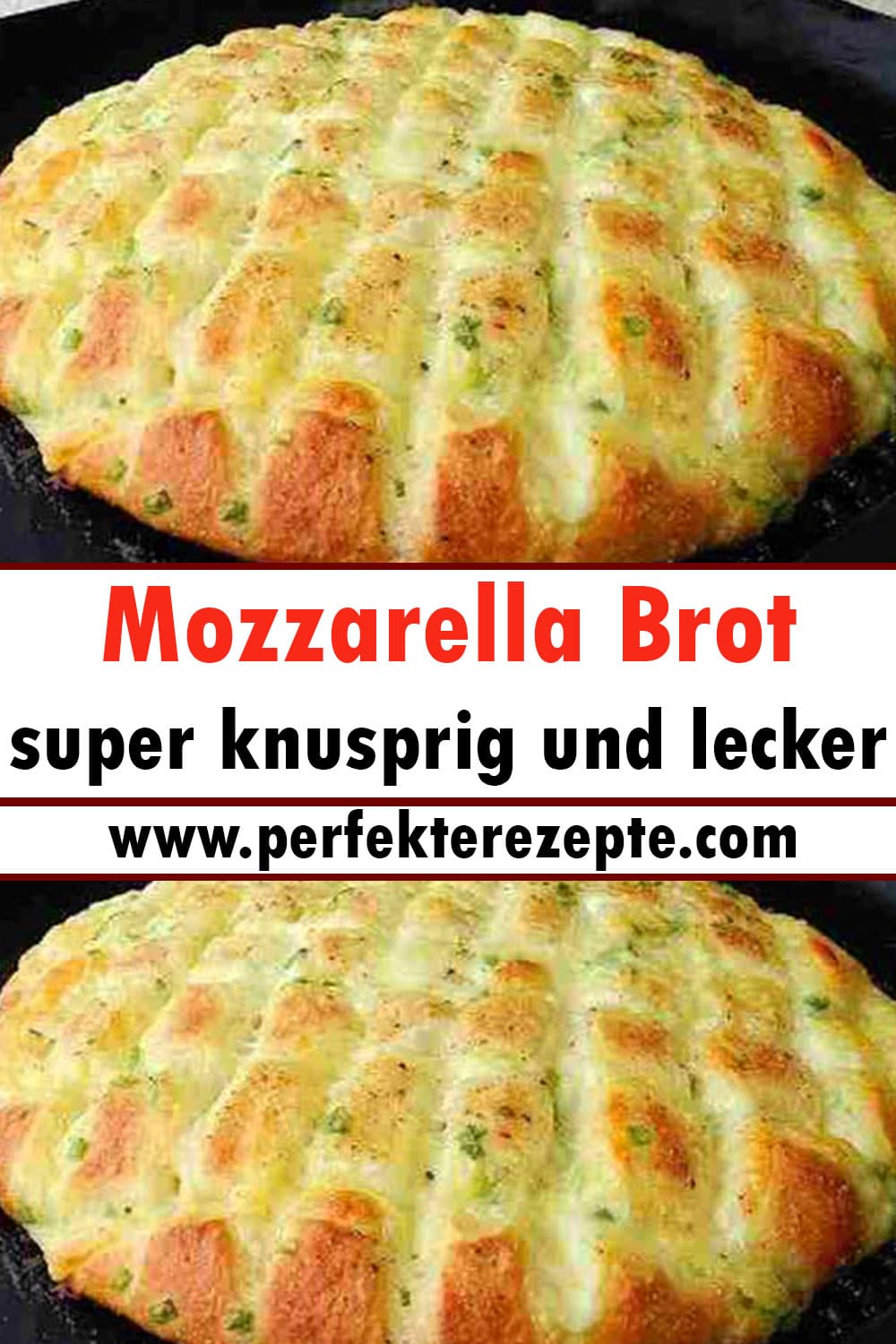 Mozzarella Brot Rezept super knusprig und lecker