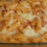 Nudelauflauf ‘Hawaii’ Rezept: Pasta mit Käse, Schinken, Ananas und Thymian
