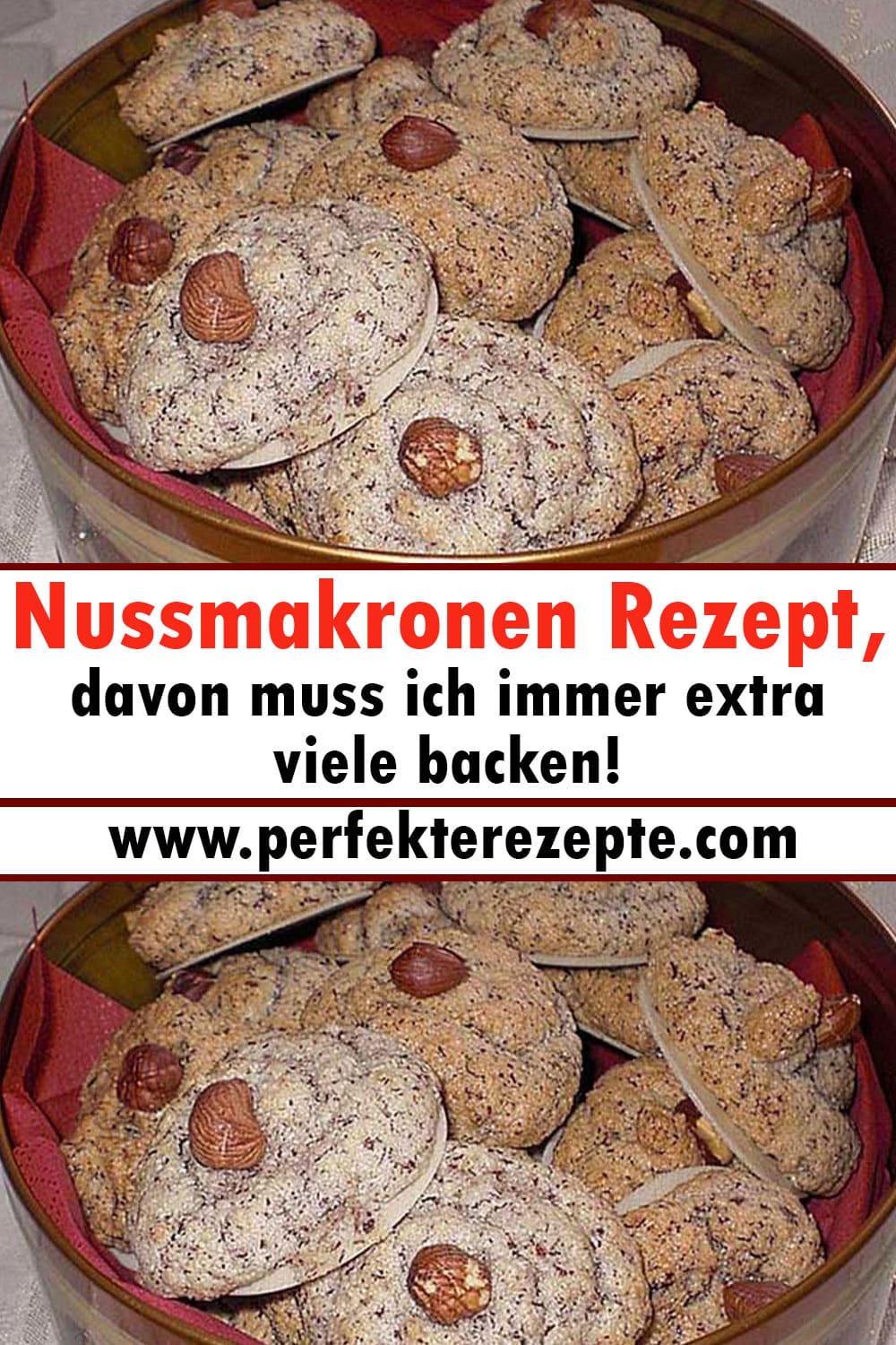 Nussmakronen Rezept, davon muss ich immer extra viele backen!