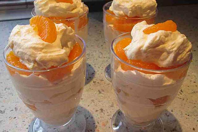 Oma’s Mandarinen Dessert Rezept mit 3 Zutaten!