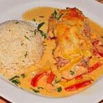 Paprika-Sahne-Hähnchen Rezept