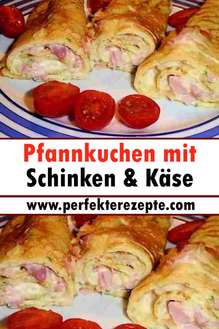 Pfannkuchen mit Schinken &amp; Käse Rezept, schnell zubereitet - Schnelle ...