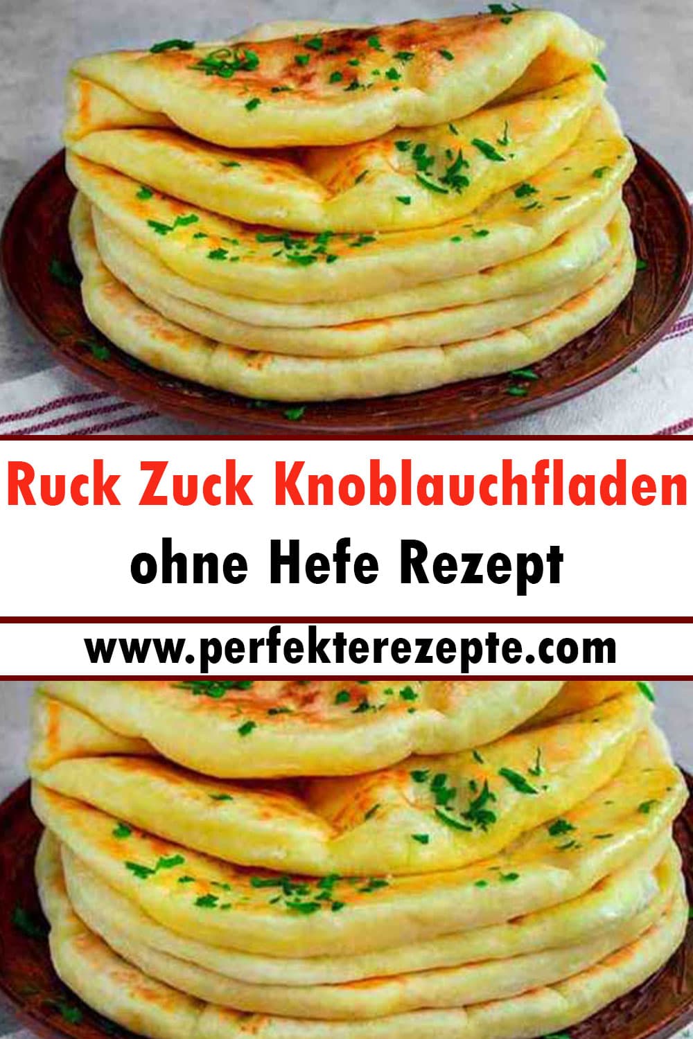 Ruck Zuck Knoblauchfladen ohne Hefe Rezept