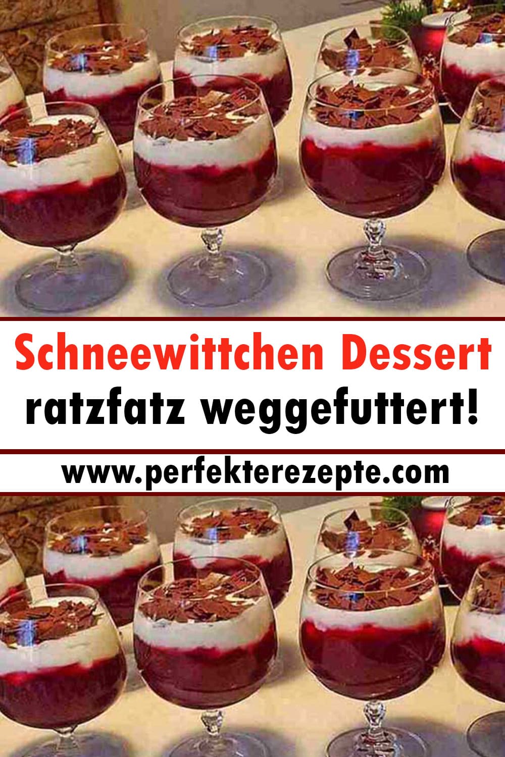 Schneewittchen Dessert Rezept ratzfatz weggefuttert!
